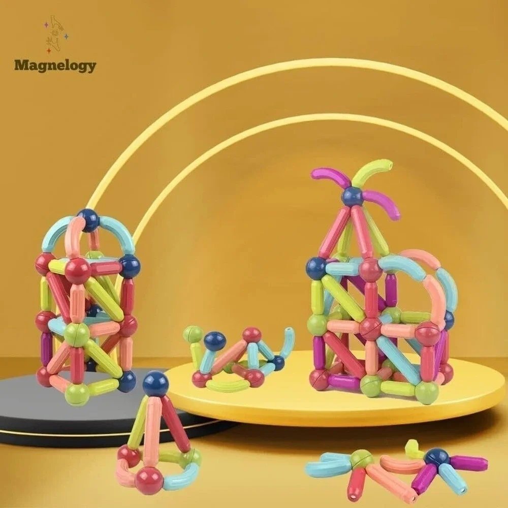 100 piece‎ Educational Magnetic Building Blocks, New